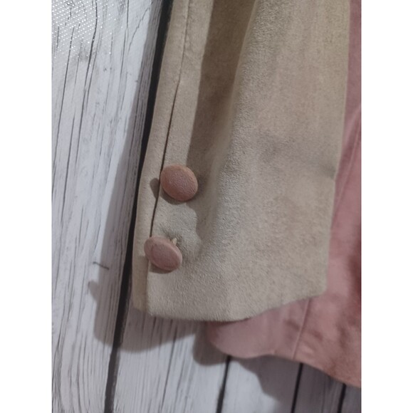 Danier Blazer S/P $350MSRP Vintage Suede Swirl Coil Cowgirl Cottage Core Rare - Picture 4 of 8